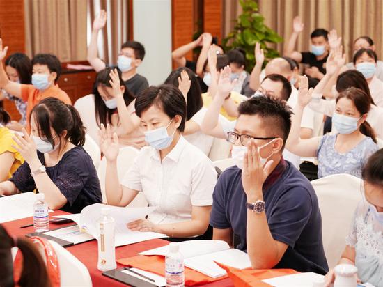 会员审议,举手表决