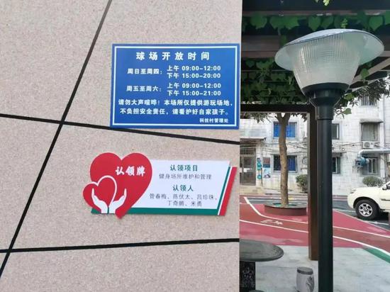 小区党员积极认领运动器材维护管理、小区绿植养护等10多项公共服务项目