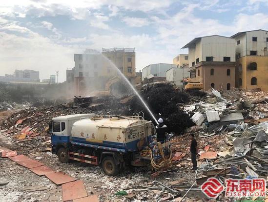 下忠社进入拆除阶段(湖里区融媒体中心供图)