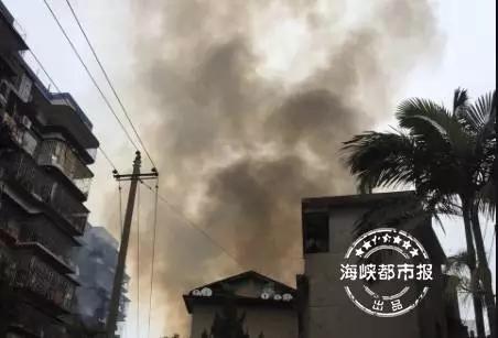 州台江民房起火 过火面积约200平17辆消防车
