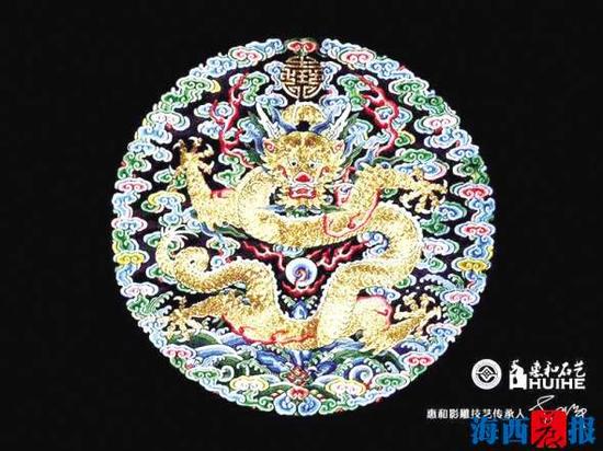 影雕《盘龙图》