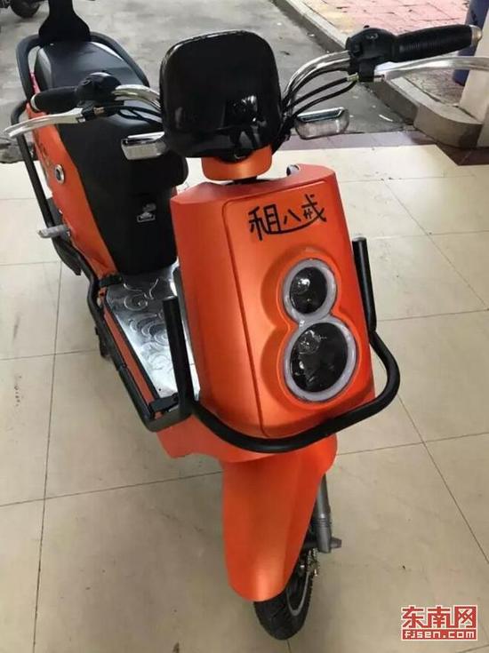 共享电动车亮相福州大学城 仅限校园内借还车