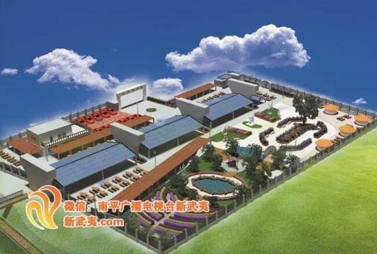 ▲南平市新水东大桥东桥头下综合性疏导市场建设项目效果图