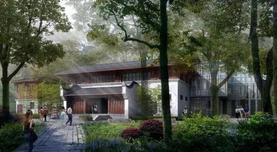 对开化屿上的西湖办公楼及其附属公厕、电房进行立面改造