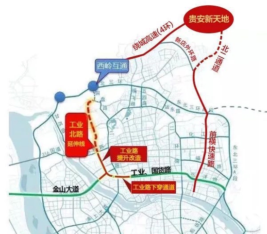 聚焦!北二通道项目建设高效推进,桥梁将于12月底前完成架设