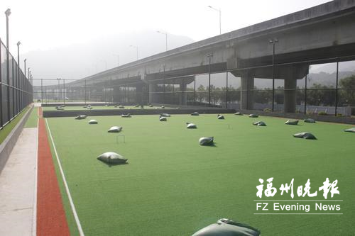 智能体育公园球场已经建成。