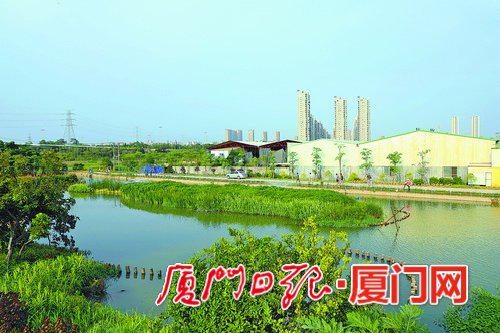 绿意盎然的浯溪沿线。(林木阳 摄)