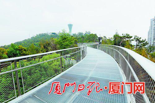 厦门健康步道狐尾山段已展露高颜值身姿。(本报记者 王协云 摄)