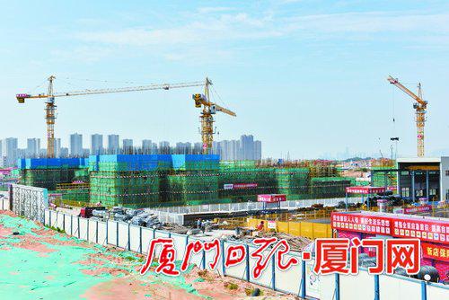 新店保障房地铁社区建设不断提速增效。(张天骄摄)