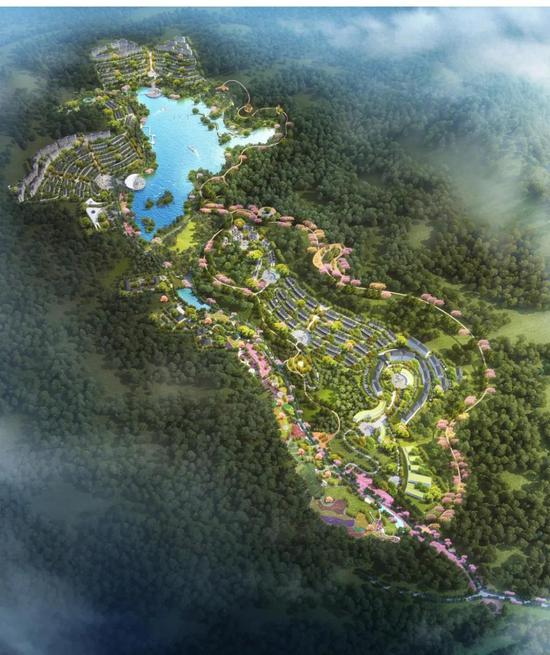 漳州玉龙瀑布国际会议和旅游度假中心规划图