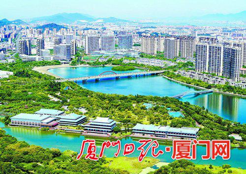 三个现代农业(总部)项目落户湖里,共享这里的绿水青山。(本报资料图)