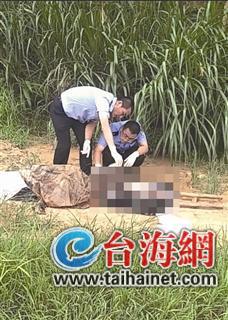 ▲警方在察看尸体