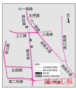 绕行示意图。