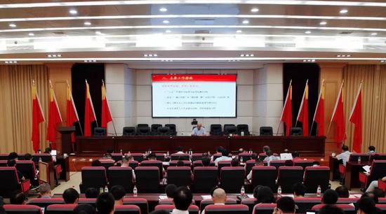8月8日上午,湖里区召开 2019年上半年政情通报会
