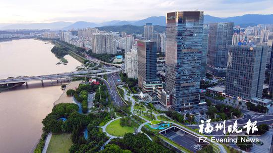 闽江北岸中央商务区。