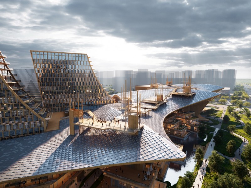 “海丝号”效果图（北京建筑设计研究院有限公司BIAD-ASA筑景工作室供图）