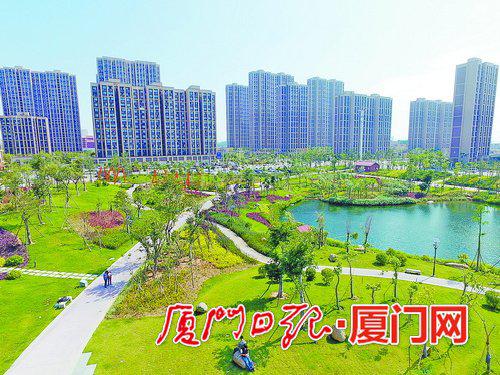 洋唐居住区周围环境优美。(资料图/本报记者黄少毅摄)