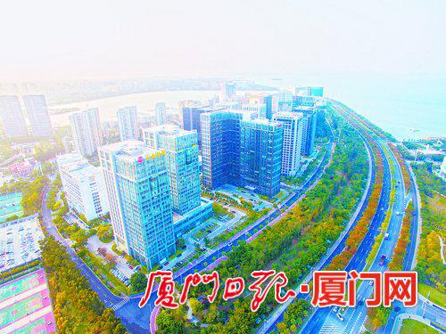 五缘湾营运中心总部聚集区。