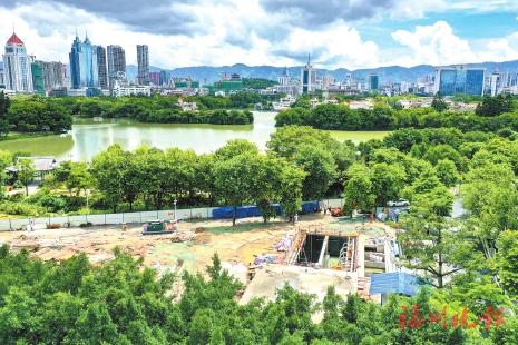 ▲梅峰污水处理站紧邻“西堤春晓”景观节点。