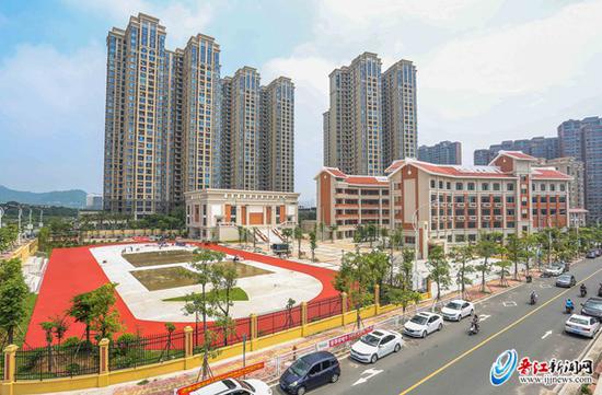 建设中的晋江第三实验小学金针校区,今年9月将投用