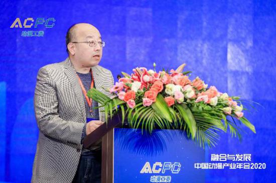 中国电视艺术家协会卡通艺术委员会秘书长毛勇代表兄弟单位致贺辞