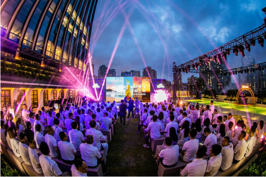 科罗娜海盐番石榴果味啤酒厦门新品发布会现场