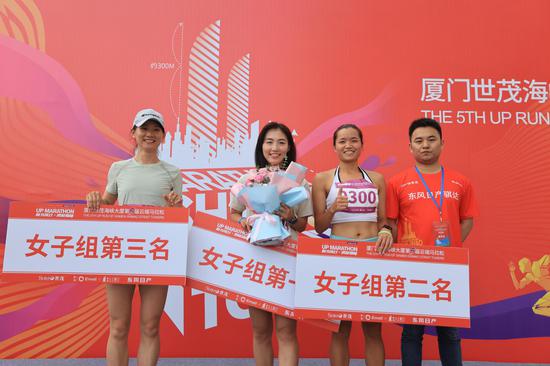 女子组前三名