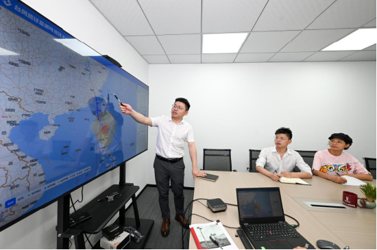 图说：海科新质海洋监测预警大数据平台。本报记者 池远摄