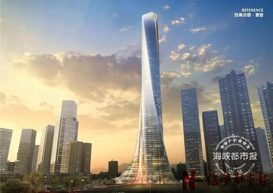 大楼初定方案,两岸同心