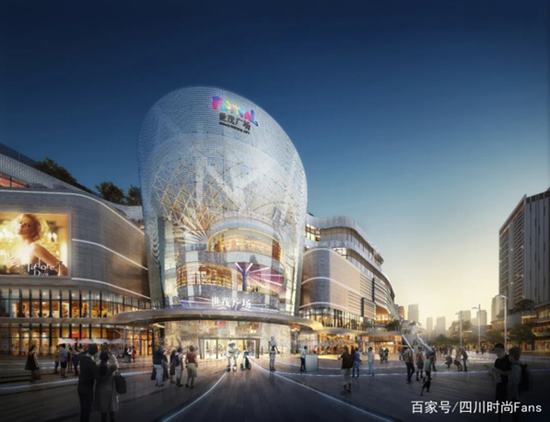 成都世茂广场入口效果图