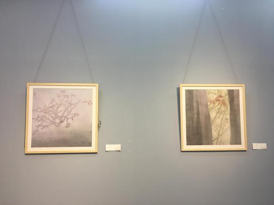 ▲ 林任菁西藏采风汇报展部分作品