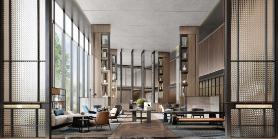 浦江鑫广喜来登酒店&More by Sheraton 咖啡吧效果图