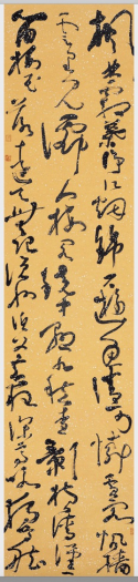 萧峰作品《张居正诗 舟泊汉江望黄鹤楼》(草书 纵:234厘米 横:53厘米)
