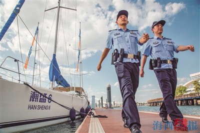 厦门警方加强沿海巡逻防控。