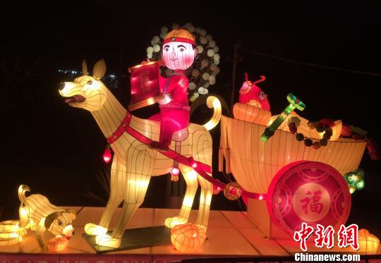 灯组独特的造型、奇幻的色彩。张金川 摄