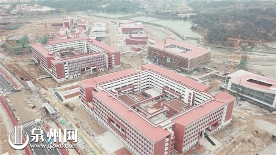 俯瞰福州大学晋江科教园区项目一期