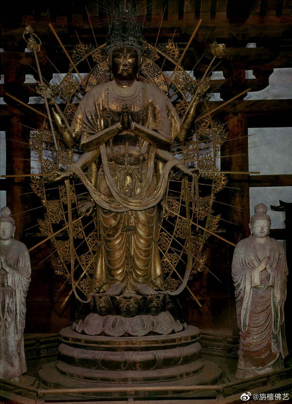 36％割引新年の贈り物 奈良東大寺 本尊不空羂索観音菩薩 遠藤実実兄筆 油彩 稀少品