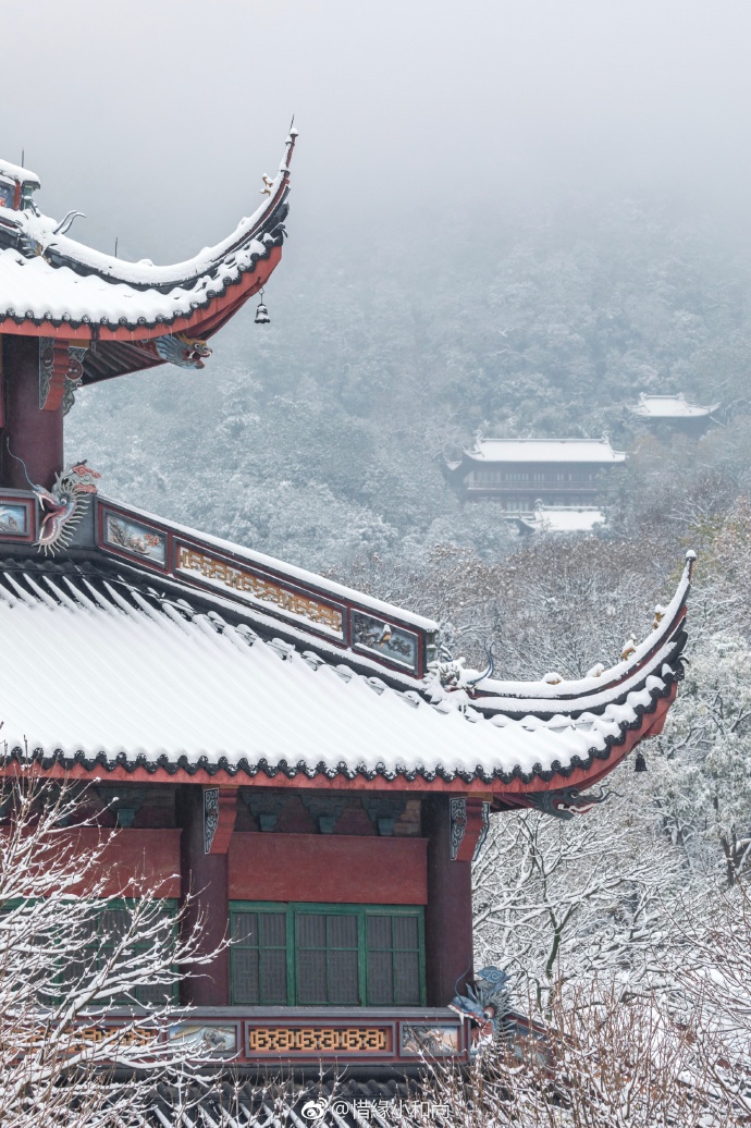 禅意摄影:杭州灵隐寺雪景