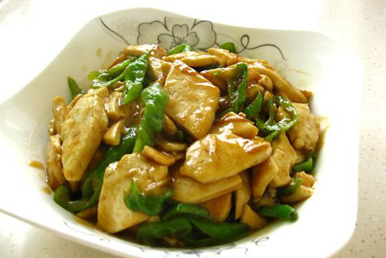 青椒豆腐