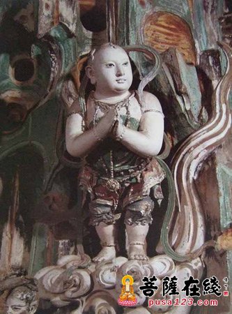 双林寺雕塑－善财童子