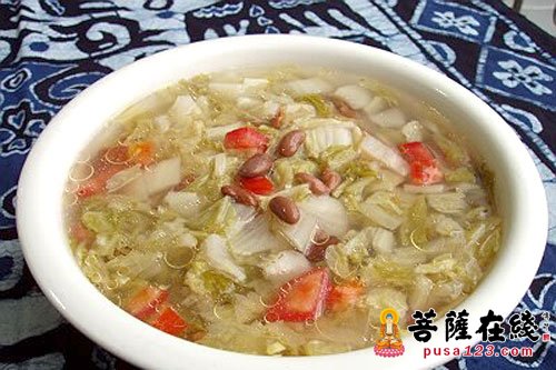 酸菜小豆汤