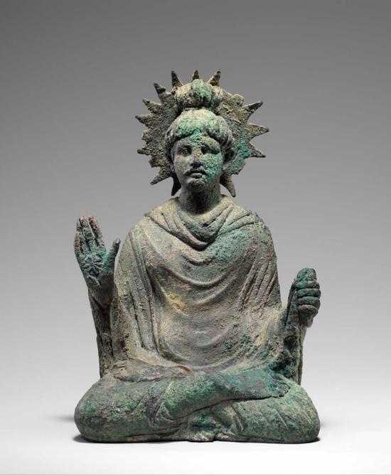 二世纪犍陀罗铜像 如来坐像