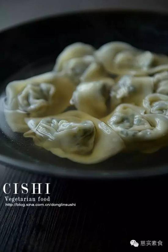 茼蒿冬瓜油面筋馄饨