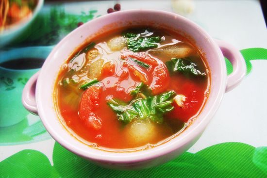 番茄冬瓜生菜汤