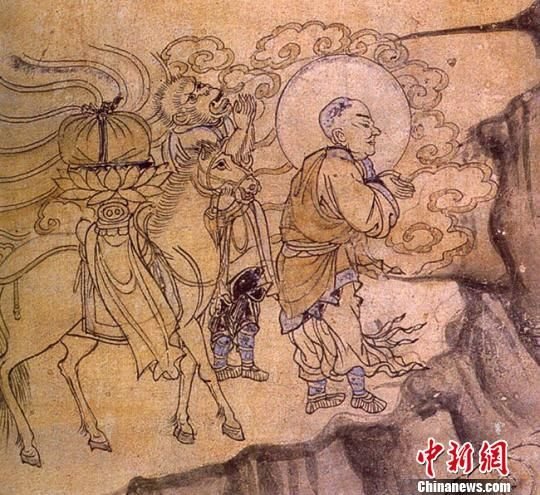 《玄奘取经图》——东千佛洞第2窟（西夏）图敦煌研究院