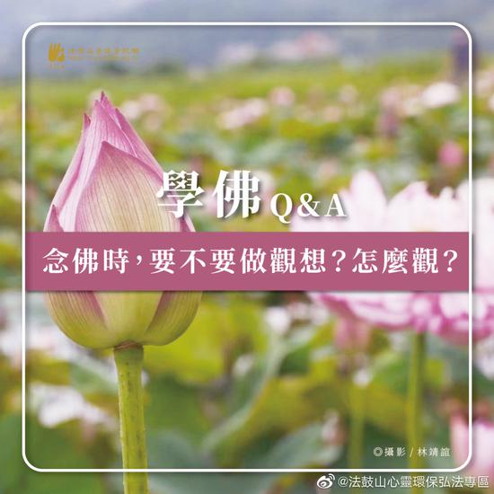 念佛时，要不要做观想？怎么观？（图片来源：法鼓山）