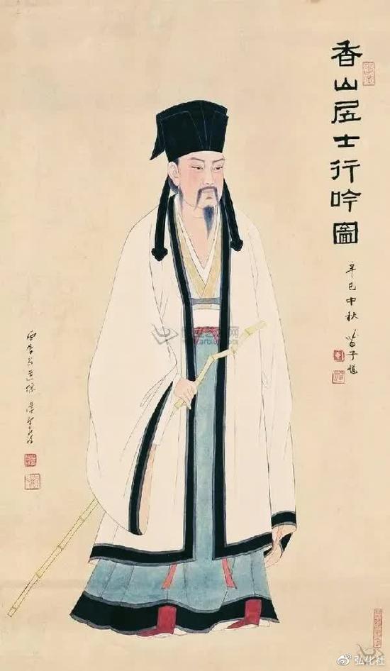 白居易,字乐天,号香山居士,唐代著名诗人。