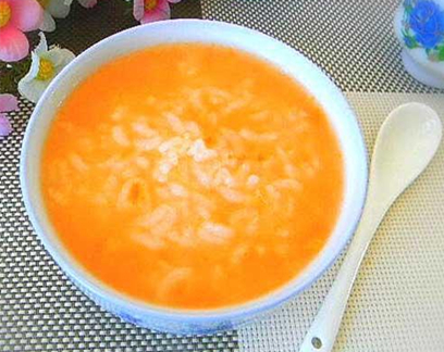 素食养生：胡萝卜大米粥