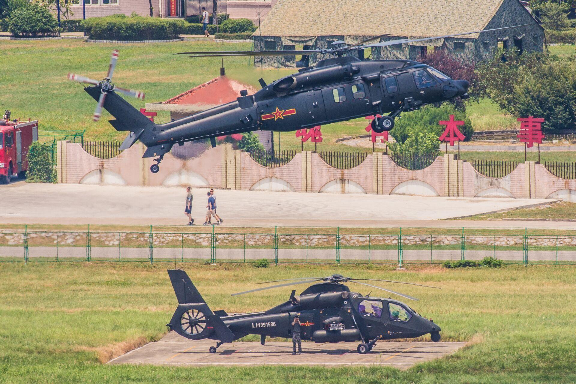 直20与直19惊艳同框 中国十吨级直升机终于不再是软肋