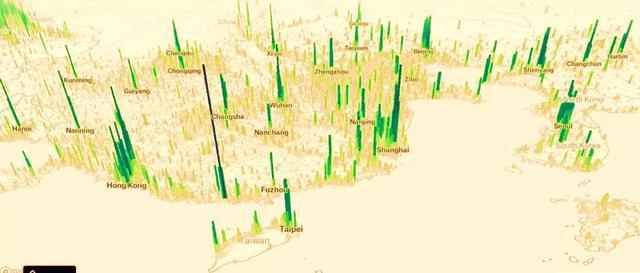 这几张人口地势图很好地展现了世界以及中国的